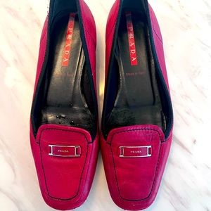 Red Prada Loafers